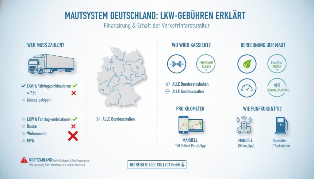 Mautsystem in Deutschland erklärt: So funktionieren die Gebühren auf deutschen Autobahnen